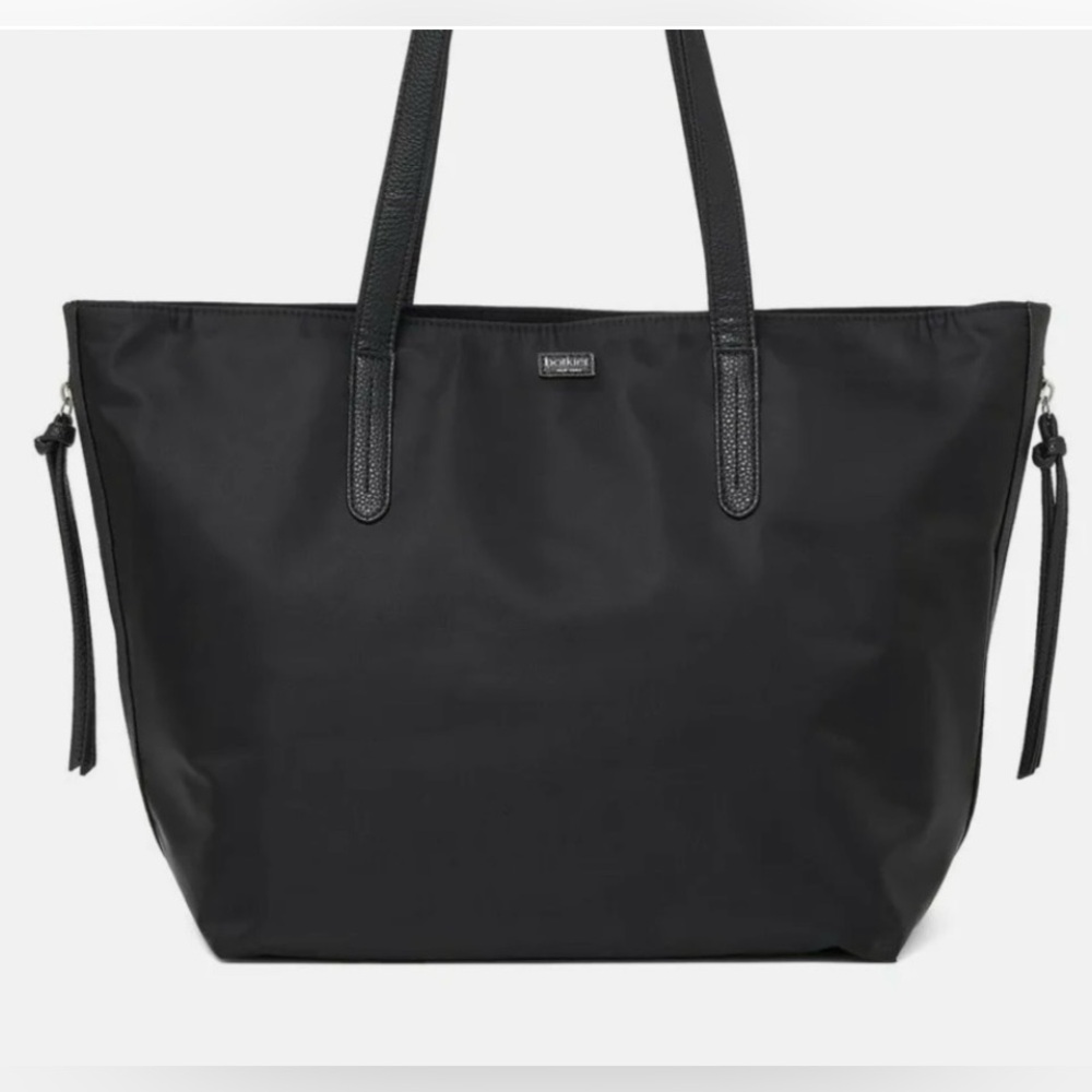 Botkins New York Black Tote with Minimalist Design and Structured Shape